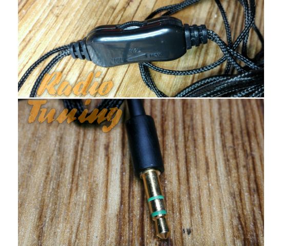 Наушники с регулятором громкости для рации Optim Apollo