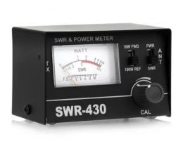 КСВ метр SWR-430 измеряет мощность и КСВ